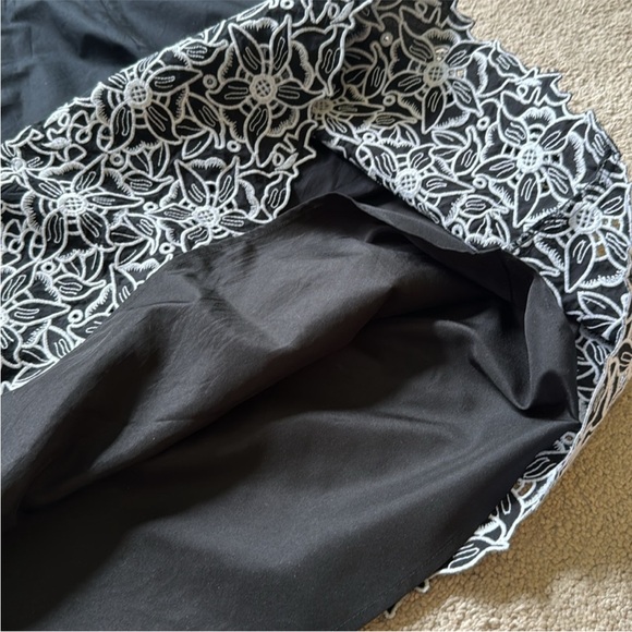 🪇 Talbots Embroidered Lace Latin Mexican Inspired Fit & Flare Dress Size 16 - Picture 8 of 10